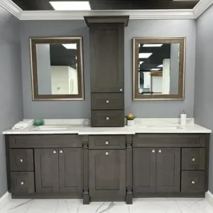 Dark Grey shaker kitchen cabinets from CCC Cabinets, wholesale supplier in Chicago