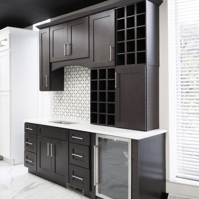 Espresso Shaker kitchen cabinets by CCC Cabinets