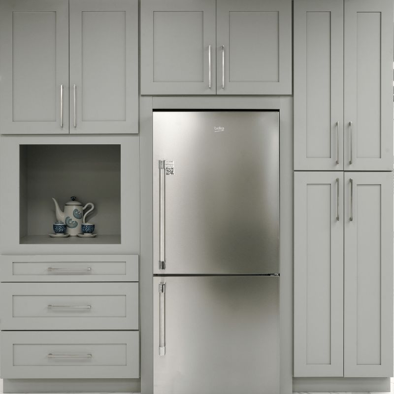 Light Grey kitchen cabinets by CCC Cabinets