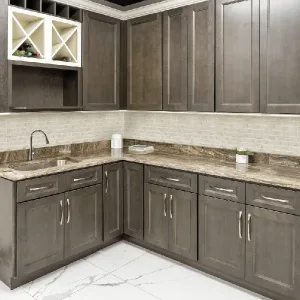 Millennium Grey kitchen cabinets from CCC Cabinets, wholesale supplier in Chicago