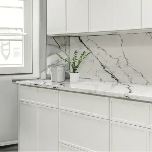 Mini White Shaker kitchen cabinets with mini shaker doors from CCC Cabinets, wholesale supplier in Chicago