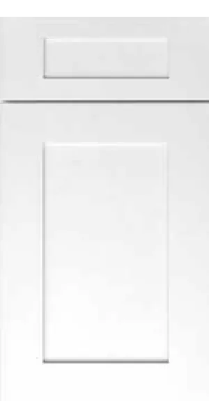 Pure White shaker kitchen cabinets from CCC Cabinets, wholesale supplier in Chicago